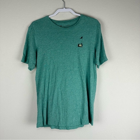 Travis Mathew Teal Green Keg Official Drinking Team Open to Close Shirt Medium - Picture 1 of 6